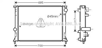 Теплообменник AVA QUALITY COOLING CR2138