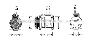 Компрессор AVA QUALITY COOLING CRAK064