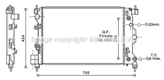 Теплообменник AVA QUALITY COOLING CT2044