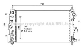 Теплообменник AVA QUALITY COOLING CT2046