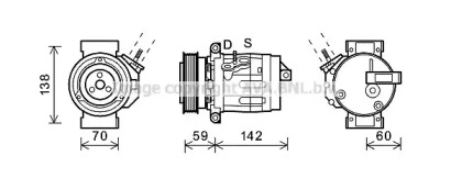 Компрессор AVA QUALITY COOLING CTK035