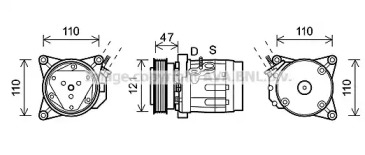 Компрессор AVA QUALITY COOLING CTK036