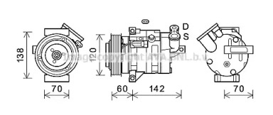 Компрессор AVA QUALITY COOLING CTK052