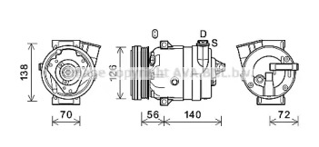 Компрессор AVA QUALITY COOLING CTK066