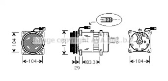 Компрессор AVA QUALITY COOLING DFAK025