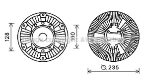 Сцепление AVA QUALITY COOLING DFC055