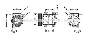 Компрессор AVA QUALITY COOLING DNK005