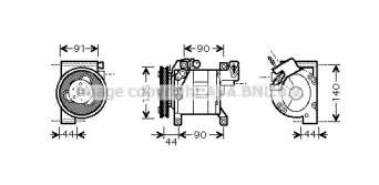 Компрессор AVA QUALITY COOLING DNK323