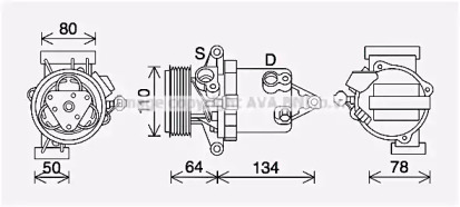 Компрессор AVA QUALITY COOLING DNK437