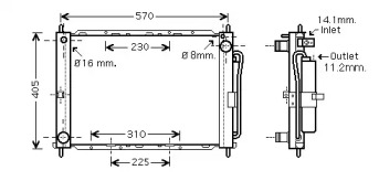 Теплообменник AVA QUALITY COOLING DNM369