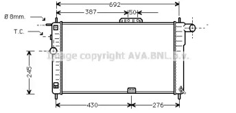 Теплообменник AVA QUALITY COOLING DWA2001