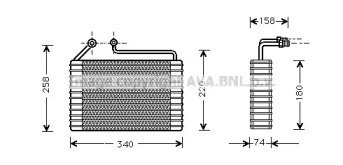 Испаритель AVA QUALITY COOLING DWV034