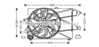 Вентилятор AVA QUALITY COOLING FD7504