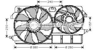 Вентилятор AVA QUALITY COOLING FD7535