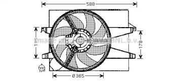 Вентилятор AVA QUALITY COOLING FD7542