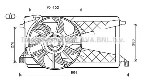 Вентилятор AVA QUALITY COOLING FD7563