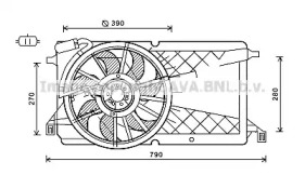 Вентилятор AVA QUALITY COOLING FD7566