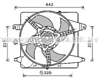 Вентилятор AVA QUALITY COOLING FD7575