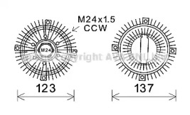 Сцепление AVA QUALITY COOLING FDC449