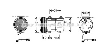 Компрессор AVA QUALITY COOLING FDK283