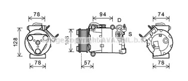 Компрессор AVA QUALITY COOLING FDK450