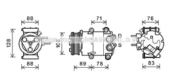 Компрессор AVA QUALITY COOLING FDK571