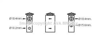 Клапан AVA QUALITY COOLING FT1405