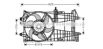 Вентилятор AVA QUALITY COOLING FT7523