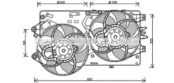 Вентилятор AVA QUALITY COOLING FT7554