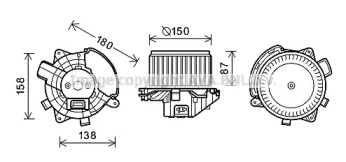 Электродвигатель AVA QUALITY COOLING FT8409