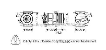 Компрессор AVA QUALITY COOLING FTAK330