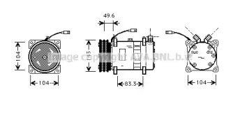 Компрессор AVA QUALITY COOLING FTK324