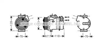 Компрессор AVA QUALITY COOLING FTK384