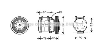 Компрессор AVA QUALITY COOLING HDAK019