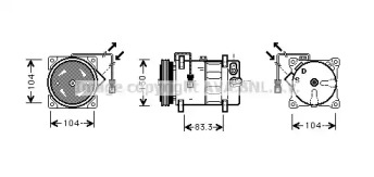 Компрессор AVA QUALITY COOLING HDK022