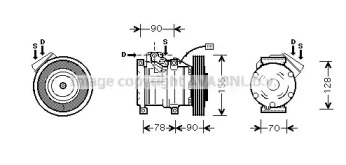 Компрессор AVA QUALITY COOLING HDK167