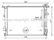 Теплообменник AVA QUALITY COOLING HY2440