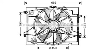 Вентилятор AVA QUALITY COOLING HY7520