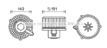 Электродвигатель AVA QUALITY COOLING HY8399