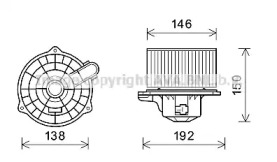 Электродвигатель AVA QUALITY COOLING HY8554