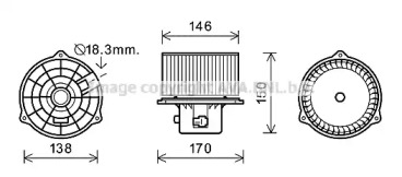 Электродвигатель AVA QUALITY COOLING HY8556