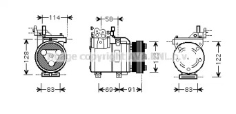 Компрессор AVA QUALITY COOLING HYAK196