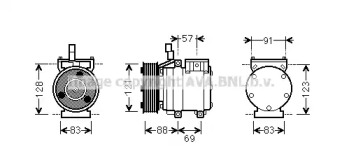 Компрессор AVA QUALITY COOLING HYAK258