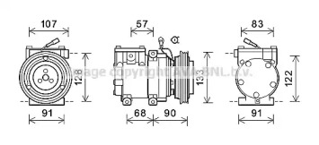 Компрессор AVA QUALITY COOLING HYAK287