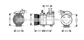 Компрессор AVA QUALITY COOLING HYK159