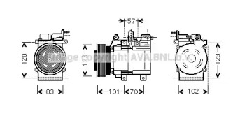 Компрессор AVA QUALITY COOLING HYK219