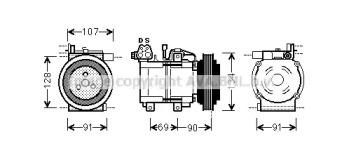 Компрессор AVA QUALITY COOLING HYK278