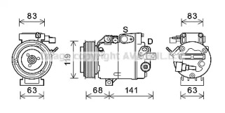 Компрессор AVA QUALITY COOLING HYK342