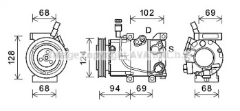 Компрессор AVA QUALITY COOLING HYK442