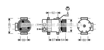 Компрессор AVA QUALITY COOLING JEAK047